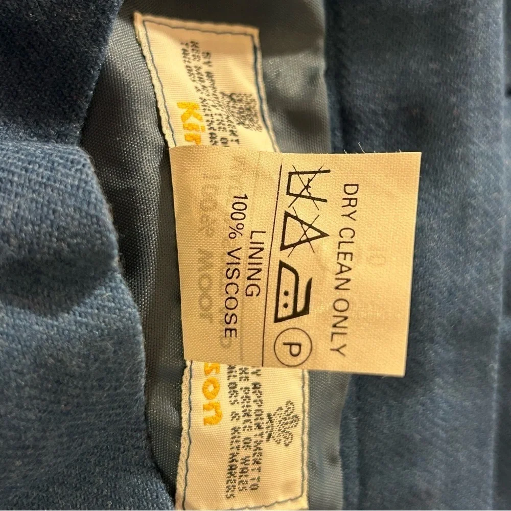 Kinloch Anderson Scotland Wool Skirt Vintage Pleated Blue Size 10